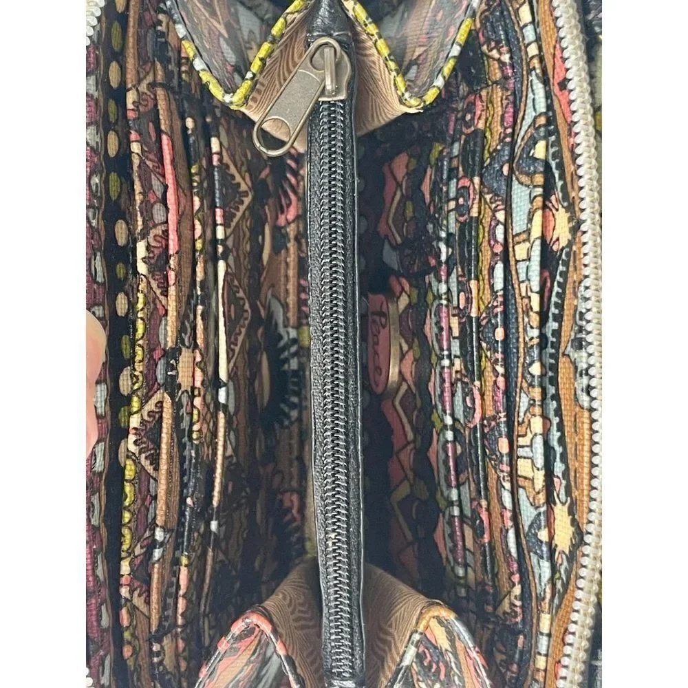 Sakroots Small Smartphone Wristlet Wallet Taupe One World